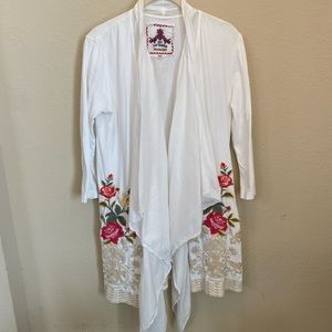 Johnny Was cardigan XS